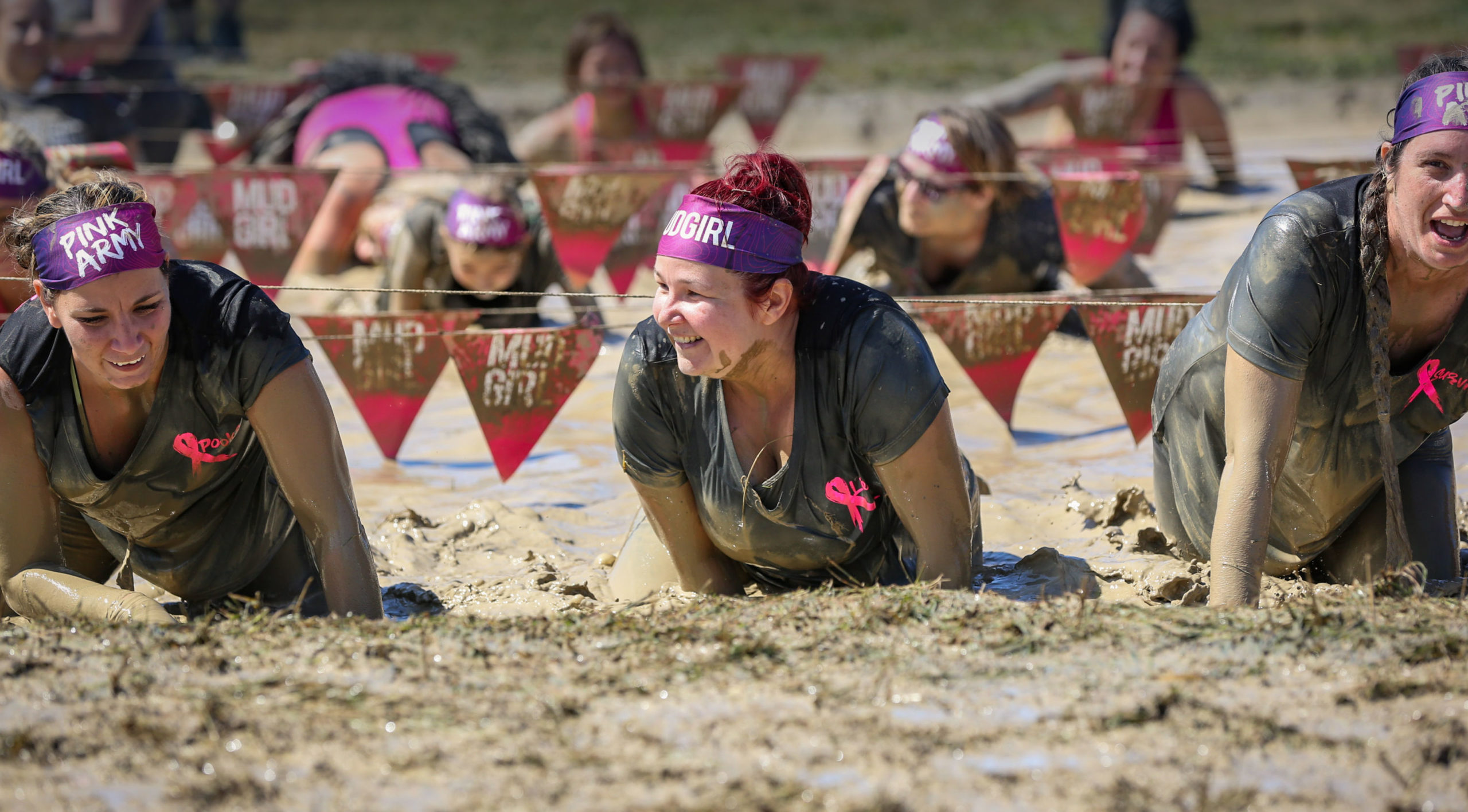 Mud Run Getting Dirty for a Cause Obstacle Race Dedicated to Women